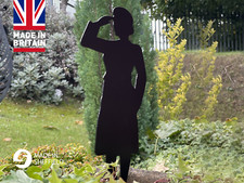 LEST WE FORGET - 4 Foot Tall  Women ARMY SOLDIER  WW1/WW2 Remembrance Day Gift