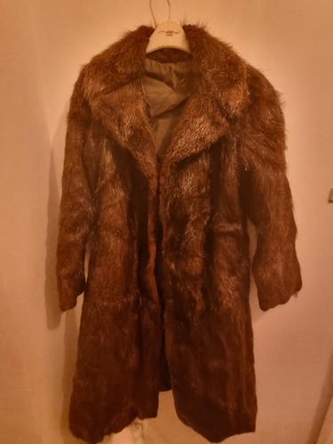 Ladies nutria real fur coat - nutria,