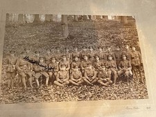 ORIGINAL 1915 Large Photograph WW1 SEVEN OAKS BUFFS OLD PALS SOLDIERS / OFFICERS
