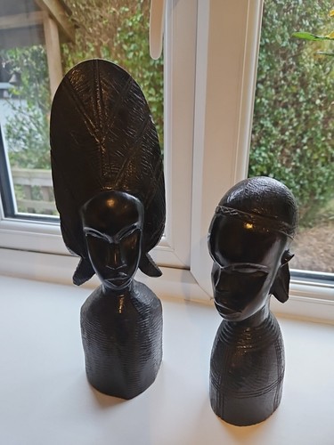 Pair vintage african - -,