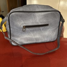 Vintage Retro 1960/70 vinyl  flight bag sports school bag holdall Overnight Bag