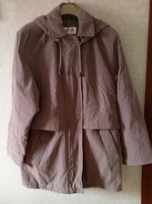 Ladies Bon Marche Detatchable Hooded Beige Jacket Size S