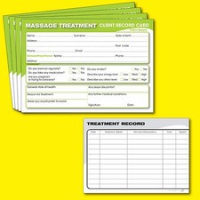 Massage Client Record Card