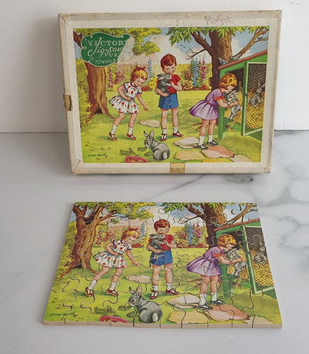 Vintage victory wooden jigsaw - victory,