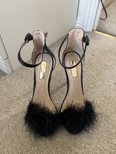 Primark Black Fluffy Stilettos Uk 5