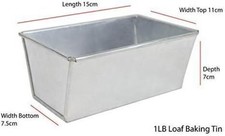EUROTINS Bread Loaf Pan Baking Tin Professional Bakeware 1Lb, 2Lb, 3Lb, 4Lb, 5Lb