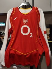 Nike Arsenal 2004-2005 14 Henry Long Sleeve 2XL Home Shirt Football Jersey