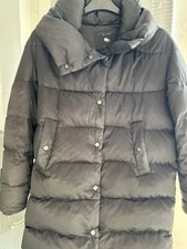 Zara Down Coat With Hood, Studs & Toggles