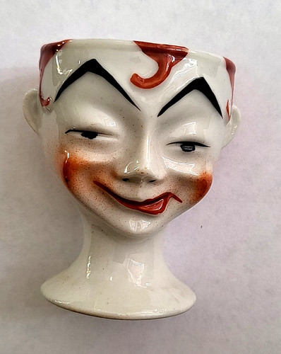 Vintage kitsch face ceramic - face,