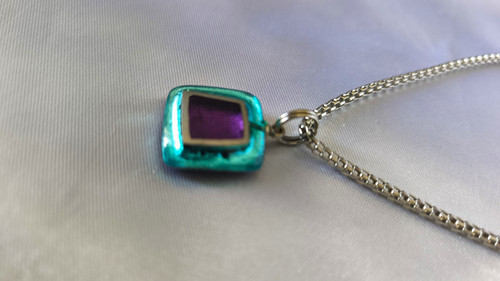 Murano style art glass pendant - murano,