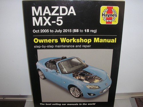 Haynes car manual mazda 5 - car, mx-5