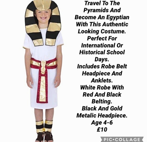 Boys egyptian complete costume - boys,
