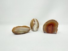 3 Agate Gemstone Crystals - 1