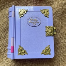 Vintage 1995 Polly Pocket Bluebird Sparkle Mermaid Book Compact Playset No Dolls