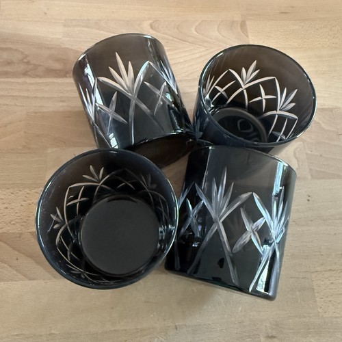 Smoke black cut clear - cut, glass