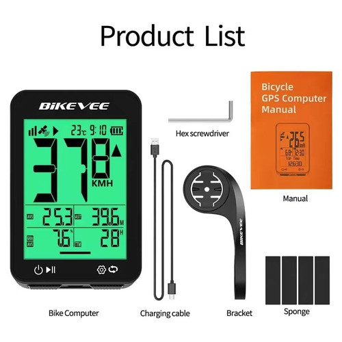 Bike computer gps wireless - gps,
