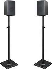 Set of 2 Floor Mounting Dream Speaker Stands Height-Adjustable for Satellites