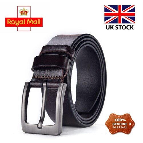 Mens genuine leather belt - leather,