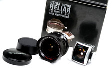 Voigtlander ULTRA-Wide HELIAR 12mm f5.6 Lens L39 mount & Viewfinder for Bessa