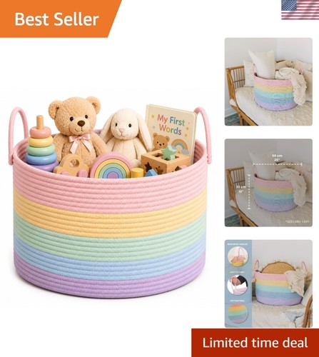20x13 round rainbow - 20x13", basket