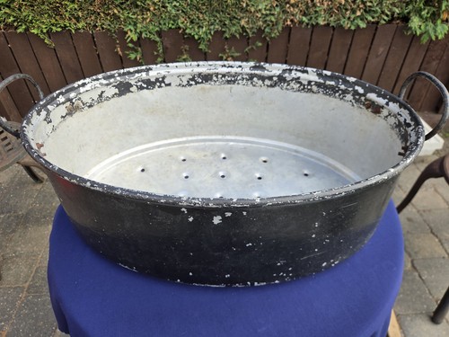 Vintage aluminium oval - aluminium, 22"