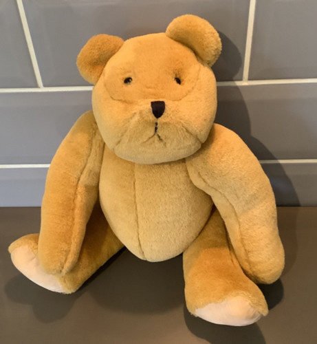 Colour box teddy bear - box, golden