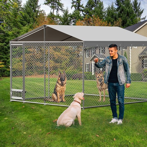 10x10x7ft outdoor dog kennel - 10x10x7ft,