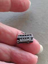 ANTIQUE VINTAGE OLD TINY LONDON ROUTEMASTER DOUBLE DECKER BUS FOB CHARM PENDANT