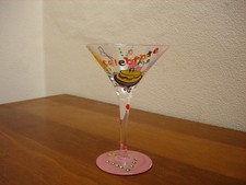 LOLITA COCKTAIL/ MARTINI COLOURFUL  * CELEBRATE * GLASS -