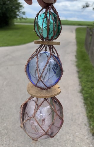 Vintage blue glass fishing - blue,
