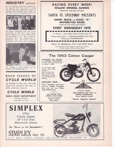 1963 cotton cougar motorcycle - cotton,