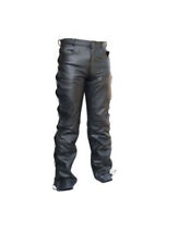 Mens Motorcycle Black Cowhide