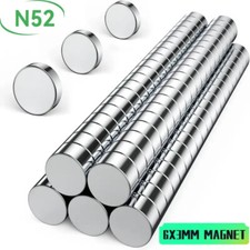 Magnets 6X3mm N52 Round Disc