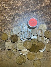 1917-S LINCOLN WHEAT CENT PENNY ROLL, "ALL COINS IN "FINE" CONDITION" 50 coins!