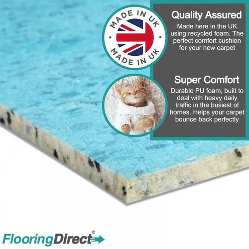 10mm thick carpet - 10mm, underlay
