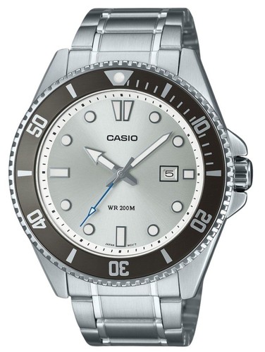 Casio standard silver dial - silver,