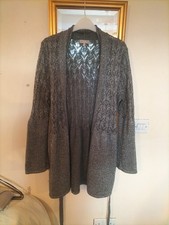 Ladies Grey Sparkly Cardigan