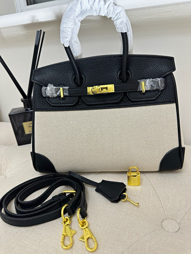 Black beige real leather - beige,