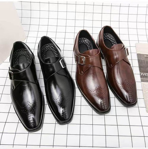 Men handmade black leather - black,