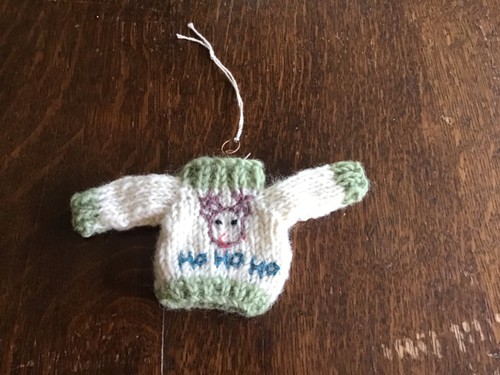 Knitted wool christmas jumper