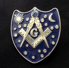 Freemason Shield with Crystal