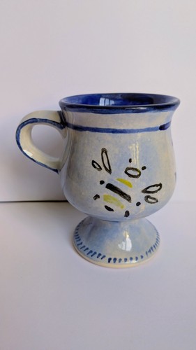 Vintage studio pottery footed - studio,