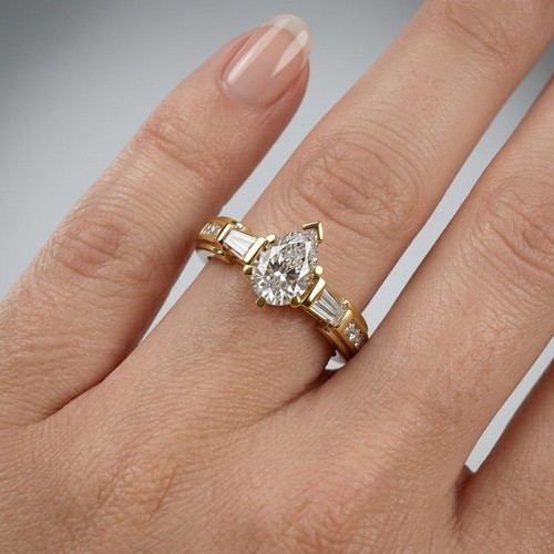 Carat natural pear and - carat,