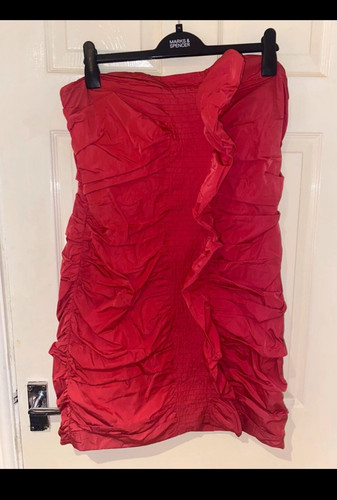 Karen millen red - karen, strapless