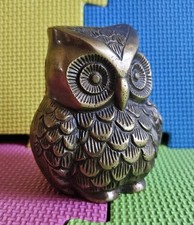 Owl Heavyweight Brass Paperweight/Ornament