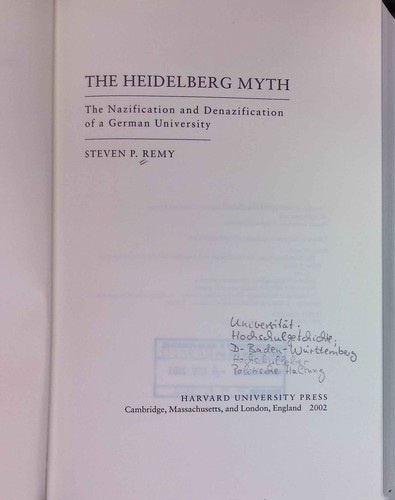The heidelberg myth - the,