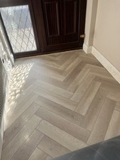 Oake and Gray Herringbone Vanilla Oak Luxury Rigid Vinyl Flooring