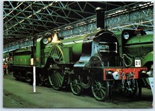 Postcard Railway Steam Locomotive 4-2-2 Patrick Stirling