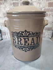 Vintage 14" Moira Stoneware Bread Crock Bread Bin Staffordshire Weighs Over 7kg.