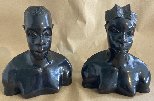 Pair vintage african tribal - pair,